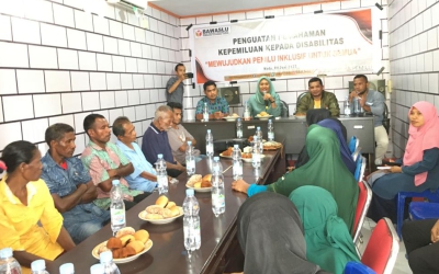 Mengawal Hak Pilih Penyandang Disabilitas, Bawaslu Halteng Gelar Sosialisasi