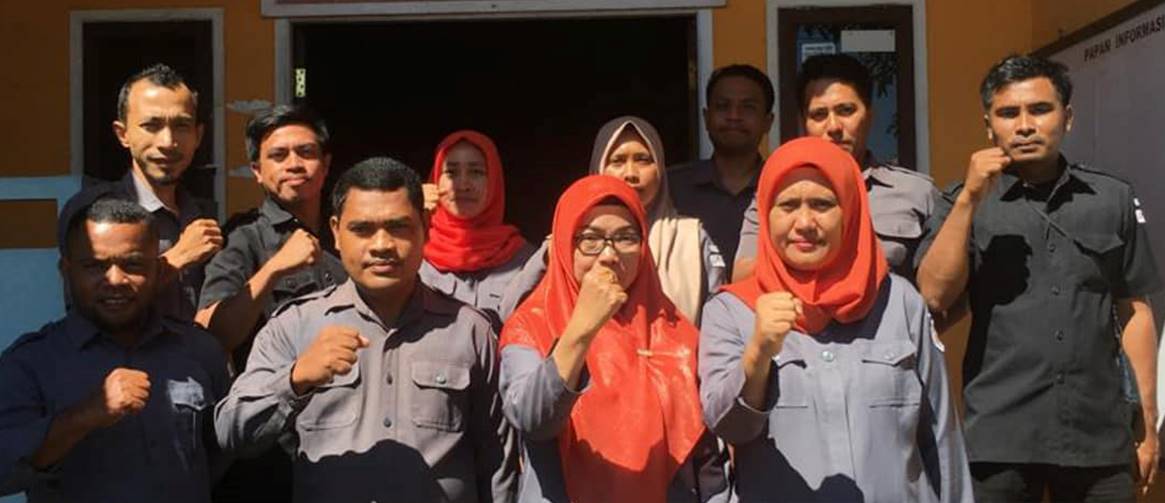 Sirine Pengawasan dibunyikan, Bawaslu Halteng Gelar Apel Siaga.