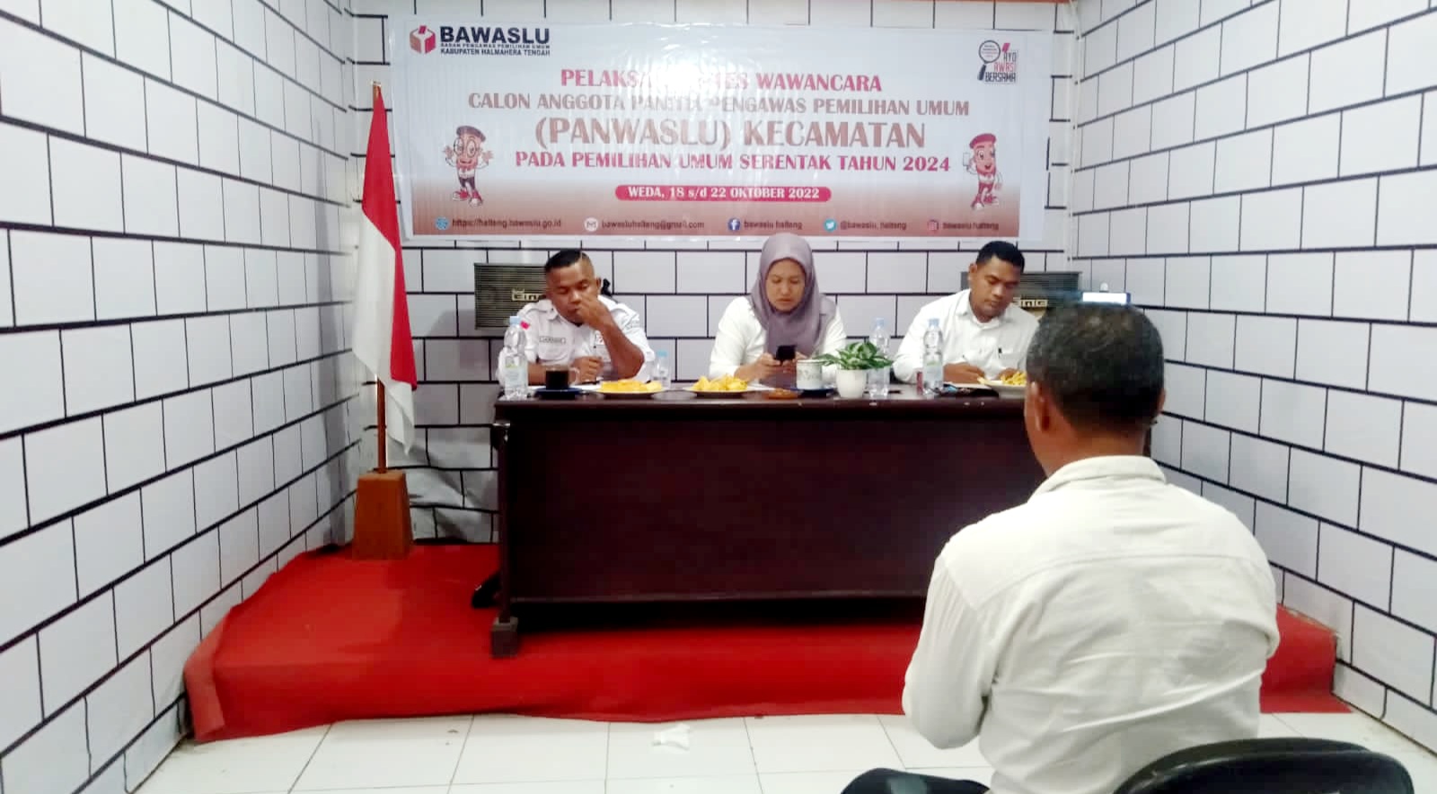 Bawaslu Halteng gelar tes wawancara calon anggota Panwaslu kecamatan