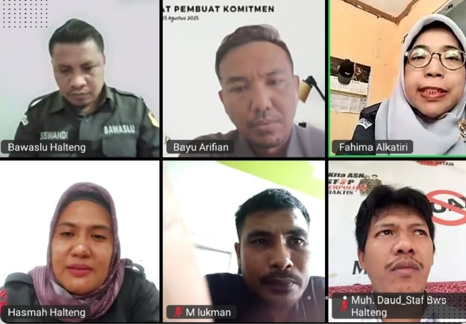 Badan Pengawas Pemilihan Umum Kabupaten Halmahera Tengah (Bawaslu Halteng) menggelar diskusi internal tentang evaluasi pengelolaan Pejabat Pengelola Informasi dan Dokumentasi (PPID),  pada Selasa (02/09/2025)/Foto: Publikasi dan Pemberitaan Bawaslu Halmahera Tengah