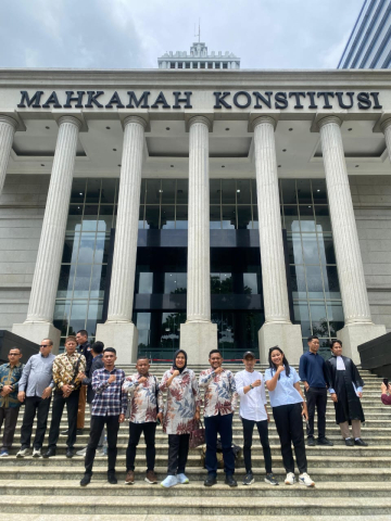 Bawaslu Halmahera Tengah saat Menghadiri sidang MK di Jakarta