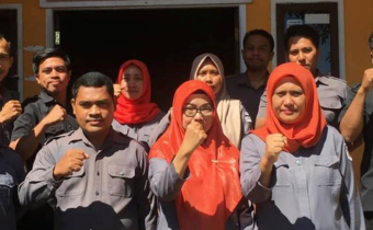 Sirine Pengawasan dibunyikan, Bawaslu Halteng Gelar Apel Siaga.