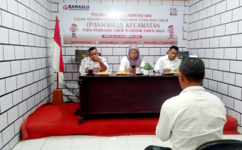 Bawaslu Halteng gelar tes wawancara calon anggota Panwaslu kecamatan