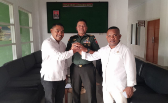 Silaturahmi Kepemiluan (SIPIL) Bawaslu Halteng  kunjungi Kodim 1512/Weda