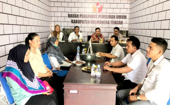Bawaslu Halteng, dapat kunjungan Bawaslu Provinsi Malut