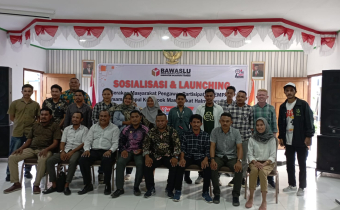 <strong>Launching Gempar, Bawaslu Halteng Ajak Simpul Kelompok Masyarakat aktif awasi Pemilu.</strong>