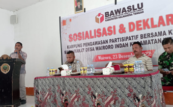 Bawaslu Halteng Gelar Sosisalisasi dan Deklarasi Kampung Pengawasan Partisipatif
