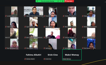 Bawaslu Kabupaten Halmahera Tengah (Halteng) menggelar rapat persiapan bersama peserta P2P secara daring melalui zoom meeting, pada Rabu (22/10/2025)/Foto: Publikasi dan Pemberitaan Bawaslu Halmahera Tengah